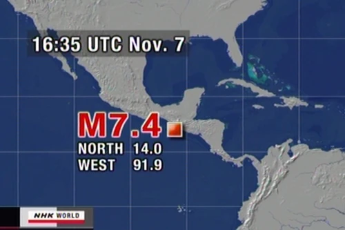 Động đất 7,4 độ richter tại Guatemala