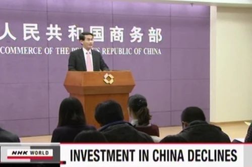 FDI vào Trung Quốc tiếp tục suy giảm