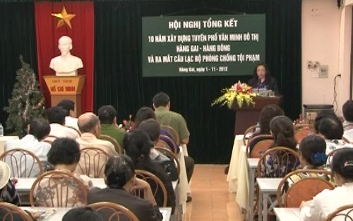 Tổng kết 10 năm công tác xây dựng tuyến phố văn minh