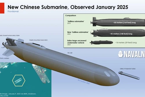 Trung Quốc âm thầm chế tạo tàu ngầm không người lái lớn nhất thế giới?