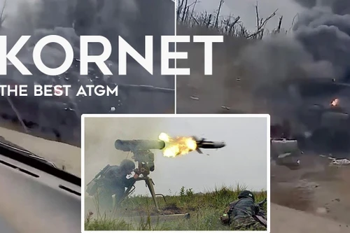 Tên lửa Kornet xuyên thủng lớp giáp và cả động cơ của xe tăng Abrams