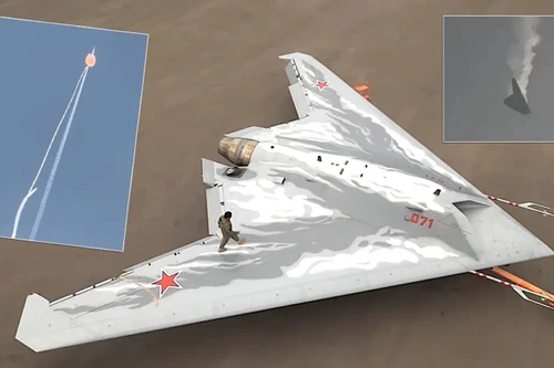 Tiêm kích Su-57 lâm nguy khi UAV tàng hình S-70 Okhotnik bị bắn hạ?
