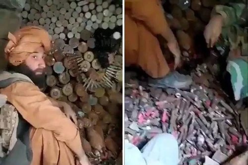 [ẢNH] Quân kháng chiến gặp nguy khi bị Taliban chiếm kho vũ khí quan trọng
