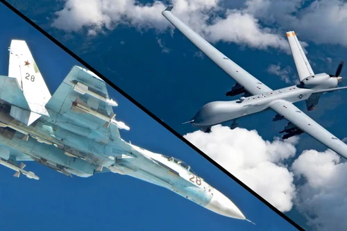 Nga phủ nhận cáo buộc UAV MQ-9 Reaper Mỹ rơi xuống Biển Đen do va chạm tiêm kích Su-27 Nga