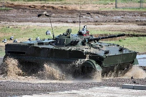 [ẢNH] Ukraine cảnh báo "đáp trả cứng rắn" khi Nga đưa BMP-3F tới Crimea