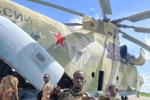 Trực thăng khổng lồ Mi-26 của Nga bất ngờ hiện diện tại Mali