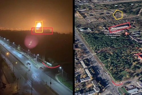 Kho xăng dầu và đạn dược của Nga tại Bryansk bốc cháy dữ dội sau vụ tấn công