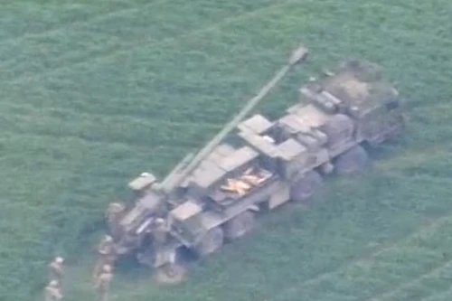 UAV Ukraine phát hiện pháo tự hành 2S43 Malva mới nhất của Nga tham chiến