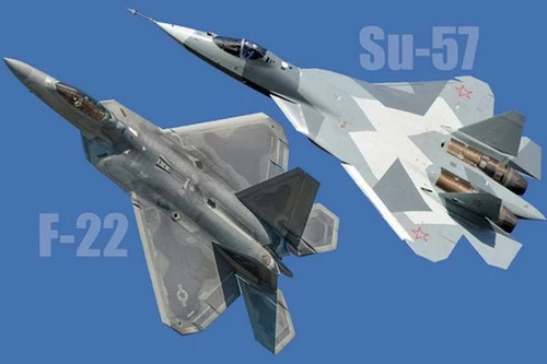 [ẢNH] Báo Mỹ: Tiêm kích Su-57 Nga sẽ chiến thắng ‘chim ăn thịt’ F-22 trong thực chiến