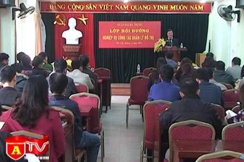 Khai giảng lớp bồi dưỡng nghiệp vụ công tác đô thị