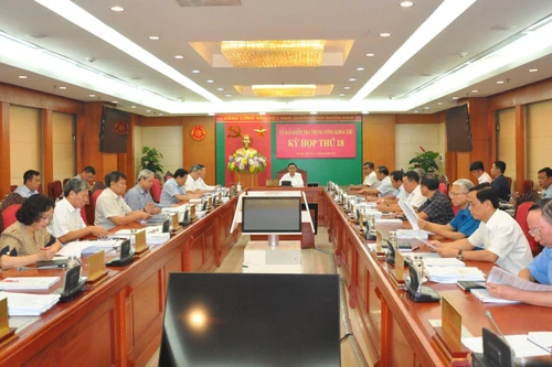 Ủy ban Kiểm tra Trung ương họp kỳ 18, thi hành kỷ luật đảng viên, tổ chức đảng