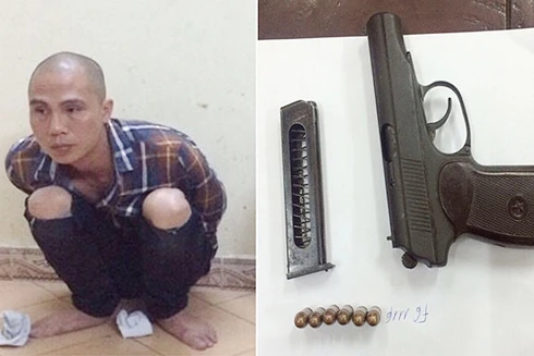 Phát hiện đối tượng mang theo súng K59 và 6 viên đạn