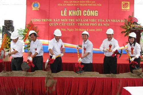 Tòa án quận Cầu Giấy sắp có trụ mới khang trang và hiện đại