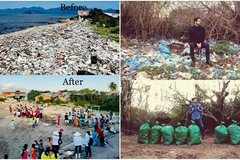 [ẢNH] Thử thách dọn rác thành trào lưu đẹp, "gây bão" mạng xã hội như thế nào?