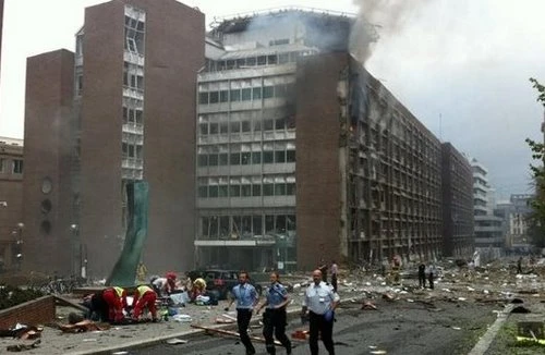 Nổ lớn tại Thủ đô Na Uy