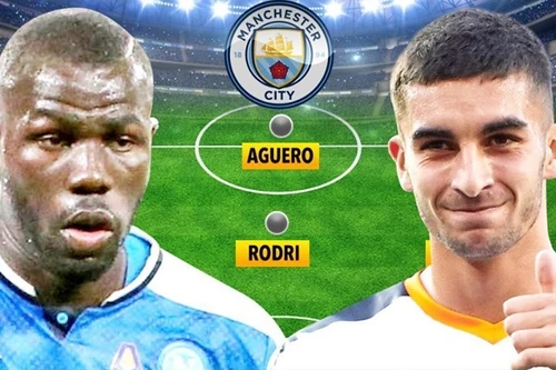 [ẢNH] Đội hình siêu mạnh của Man City khi được bổ sung Koulibaly và Torres