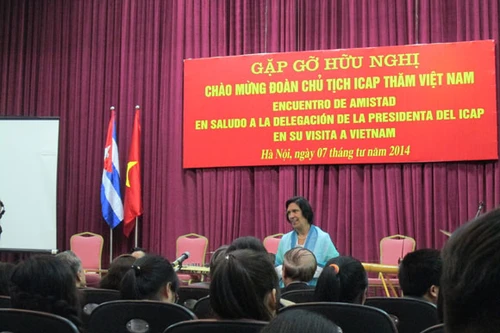 Gặp gỡ hữu nghị chào mừng đoàn Chủ tịch ICAP sang thăm Việt Nam