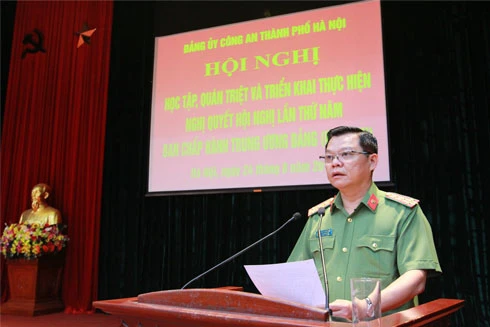 CATP Hà Nội học tập, quán triệt Nghị quyết lần thứ 5, Trung ương Đảng khóa XII