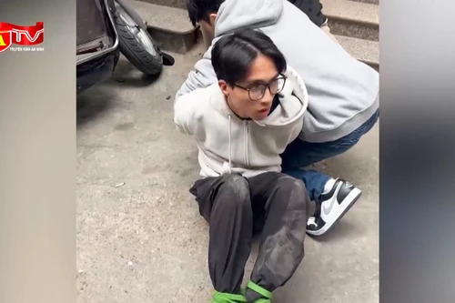 Đối tượng trộm xe bị người dân theo dõi, bắt quả tang