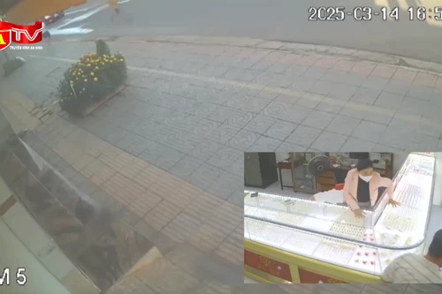 Chủ tiệm vàng nhảy qua quầy hàng tóm gọn đối tượng cướp giật 