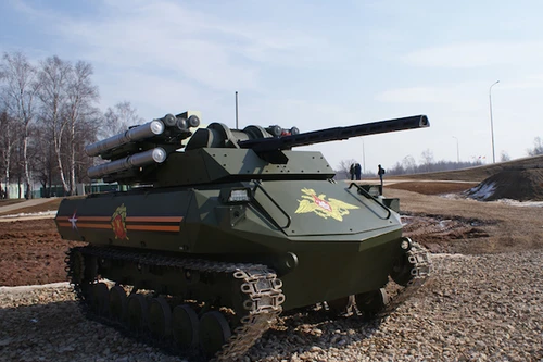 Xem rô-bốt Uran-9 của Nga thể hiện khả năng hoả lực