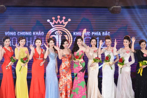 Chung khảo miền Bắc Hoa hậu Việt Nam 2014: Lộng lẫy màn trình diễn trang phục dạ hội