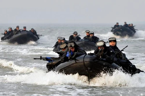 Hải quân đánh bộ Mỹ, Hàn diễn tập thâm nhập gần Triều Tiên 