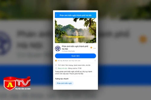 Thành phố Hà Nội mở kênh tiếp nhận phản ánh, kiến nghị của người dân qua Zalo