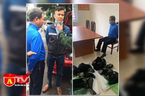 Bị bắt quả tang khi đang vận chuyển 16 chân gấu ngựa