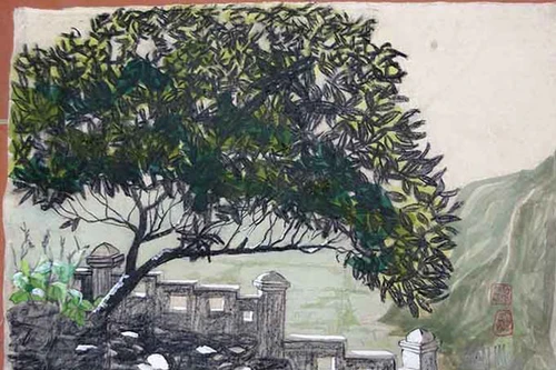 Họa sỹ Anh vẽ tranh khung cảnh Việt Nam