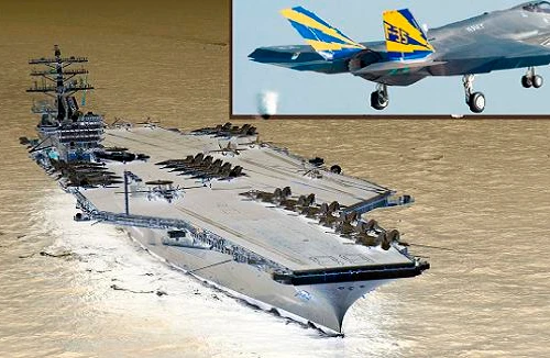 Siêu tiêm kích F-35C chuẩn bị thử nghiệm trên tàu sân bay