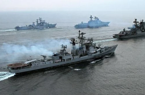 Nga, Ấn Độ diễn tập hải quân tại biển Nhật Bản