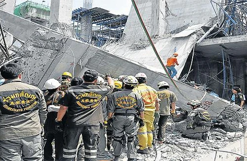 Bệnh viện đang xây tại Thái Lan bị sập làm 11 người chết