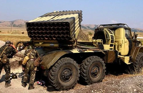 Dân quân Lugansk chiếm một hệ thống tên lửa đa nòng Grad 