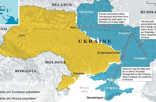 Tổng thống Viktor Yanukovych đã lên tàu ngầm sang Nga?