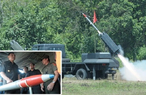 Lục quân Indonesia tự nghiên cứu phát triển tên lửa