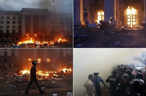 Nhóm cực đoan Pravyi Sector dùng bom xăng thiêu sống 42 người