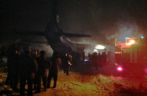 Máy bay An-12 của Nga rơi làm 9 người thiệt mạng