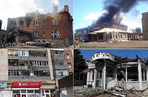 Slovyansk bị rocket BM-21 Ukraine bắn phá tan hoang