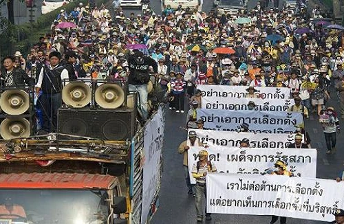 Thái Lan: Lực lượng biểu tình phá hoại bỏ phiếu sớm ở hàng chục tỉnh 