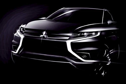 Mitsubishi Outlander PHEV Concept-S lộ “ảnh nóng” trước ngày ra mắt