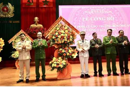 Bổ nhiệm tân Phó Giám đốc Công an tỉnh Bắc Giang