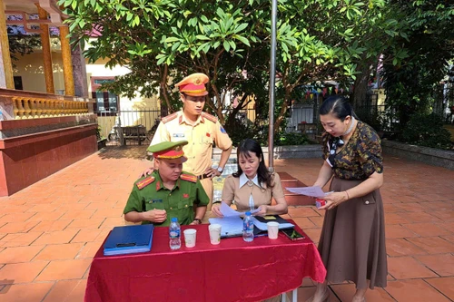 Hoạt động ý nghĩa của Công an phường Định Công