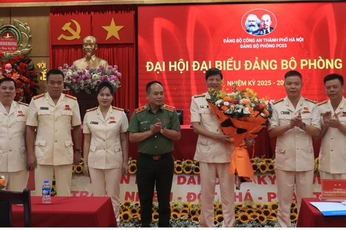 Phòng Cảnh sát Kinh tế - Công an thành phố Hà Nội tổ chức thành công Đại hội Đảng bộ nhiệm kỳ 2025 – 2030