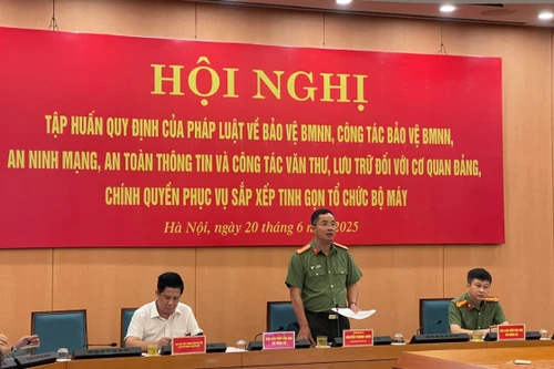 Tập huấn an toàn thông tin, bảo vệ bí mật Nhà nước trong sắp xếp bộ máy