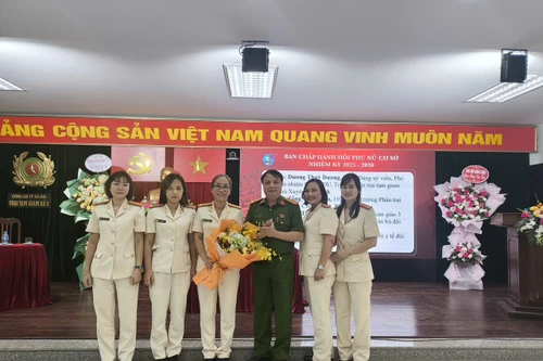 Ra mắt Ban chấp hành Hội Phụ nữ Trại tạm giam số 2