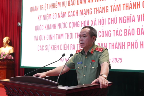 CATP Hà Nội: Bảo đảm tuyệt đối an ninh trật tự các hoạt động kỷ niệm 80 năm Cách mạng tháng Tám thành công và Quốc khánh 2-9