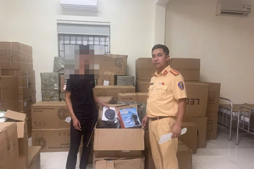 Chặn xe tải chở gần 2.000 sản phẩm điện gia dụng không rõ nguồn gốc