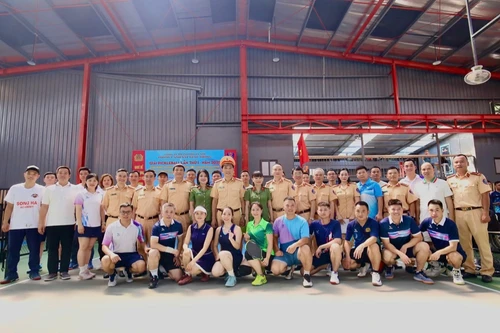 Giải pickleball Phòng CSGT Công an Hà Nội lần thứ I - năm 2025 thu hút 130 vận động viên tham dự