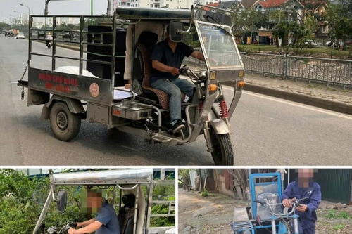 Tạm giữ nhiều xe ba bánh tự chế hoạt động “chui” tại vùng ven đô Hà Nội